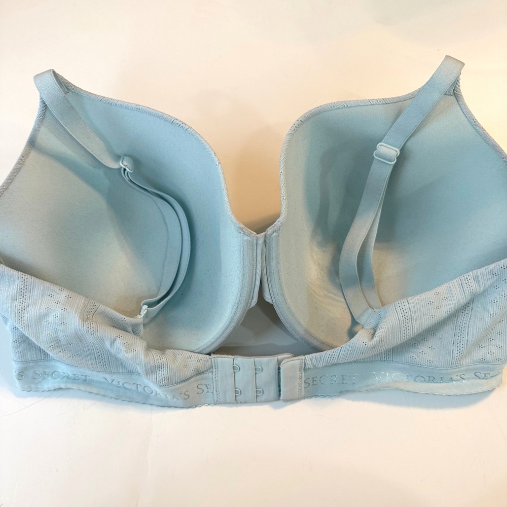 Victoria's Secret Bra Light Blue Pointelle Underwire Coquette Soft Girl 36C - Picture 5 of 10